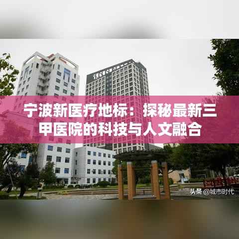 宁波新医疗地标：探秘最新三甲医院的科技与人文融合