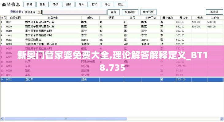新奥门管家婆免费大全,理论解答解释定义_BT18.735