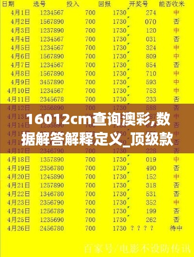 16012cm查询澳彩,数据解答解释定义_顶级款7.874