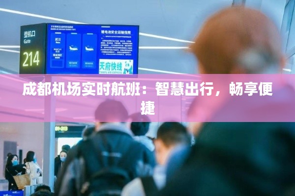 成都机场实时航班:智慧出行,畅享便捷