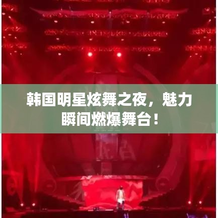 韩国明星炫舞之夜,魅力瞬间燃爆舞台!